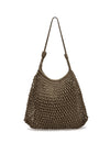 Strandtasche aus Baumwolle in Kordeloptik, einfarbig & lässig