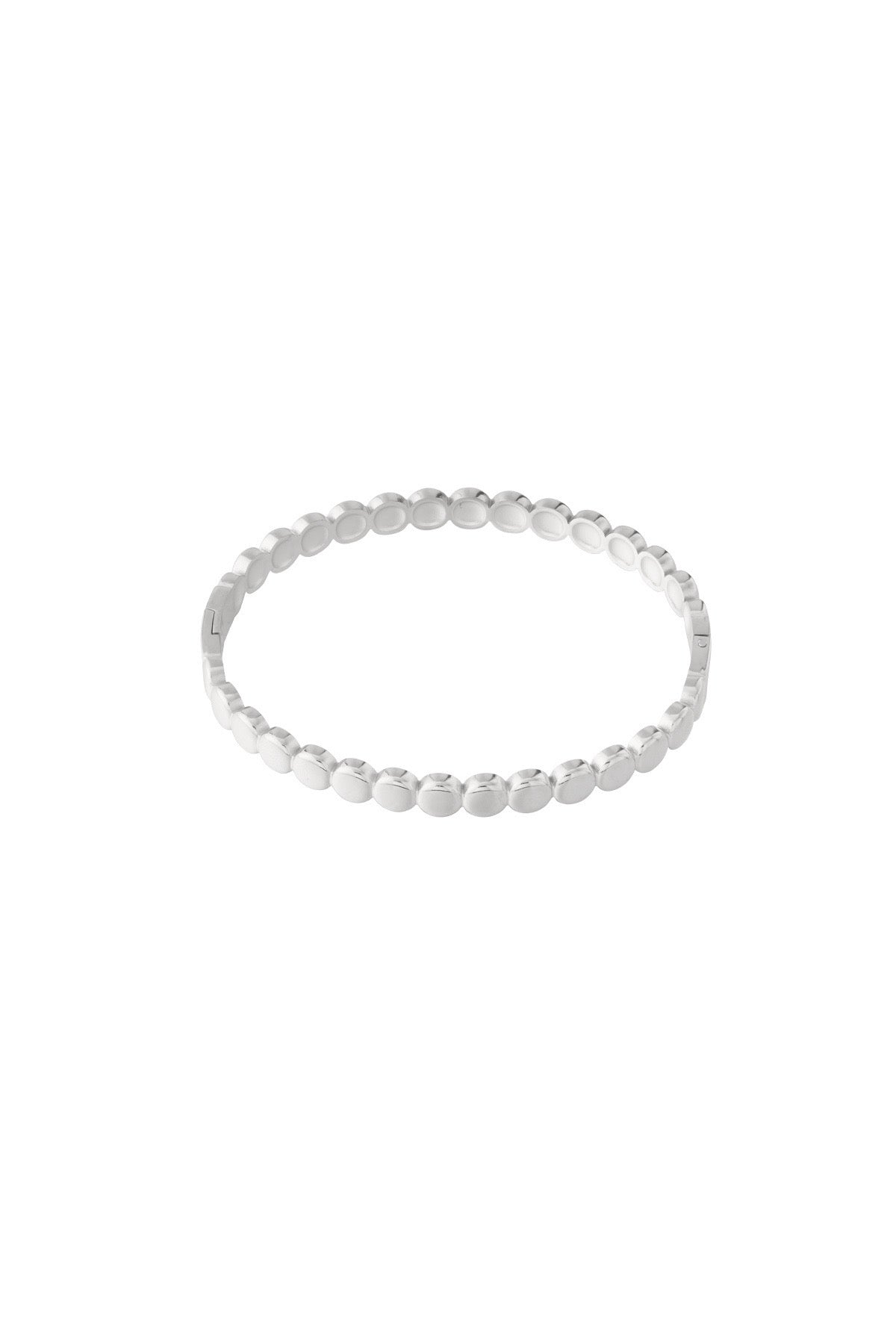 Edelstahl Armreif flache Dots | useful Beauty
