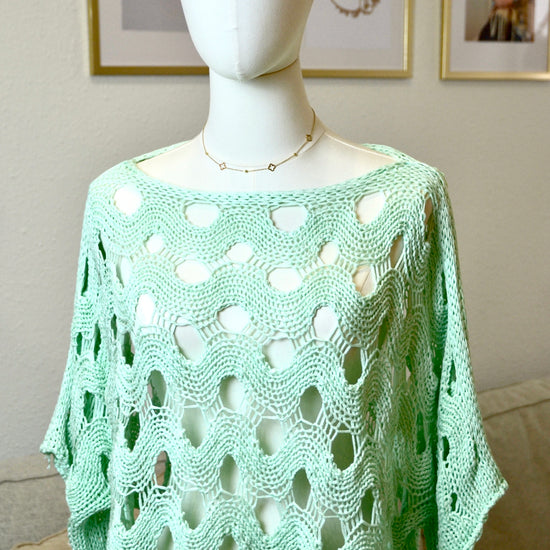 Wollshirt Kordel mint | Einheitsgröße | useful Beauty - useful Beauty 