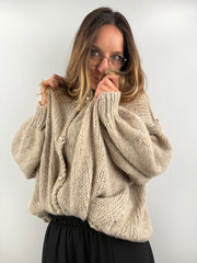 Cardigan Wolle goldene Knöpfe | useful Beauty