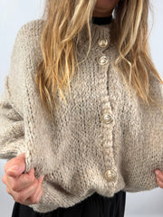 Cardigan Wolle goldene Knöpfe | useful Beauty
