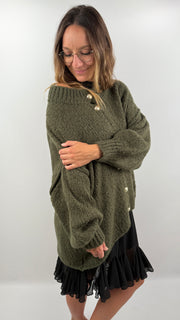 Cardigan Wolle goldene Knöpfe | useful Beauty