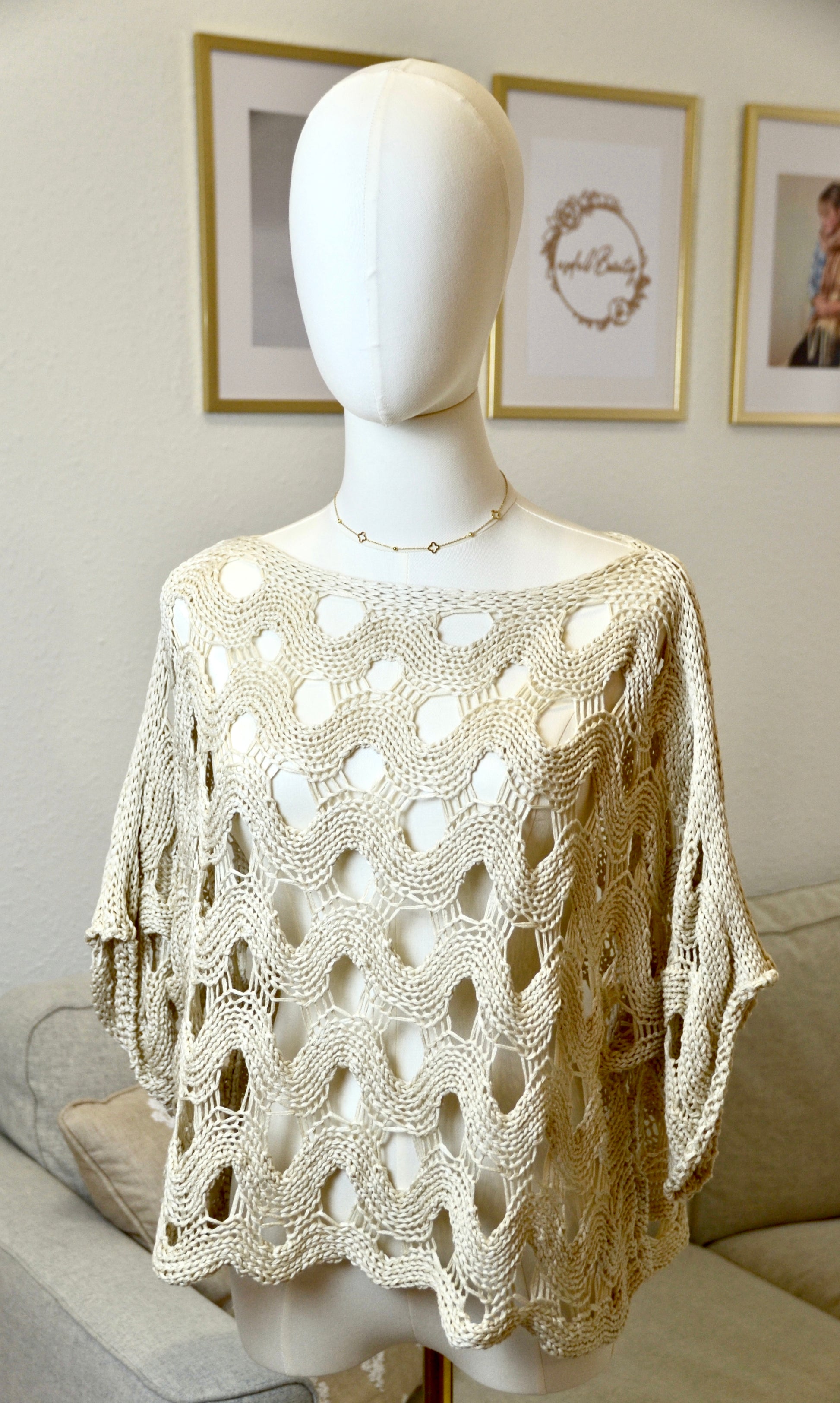 Wollshirt Kordel mint | Einheitsgröße | useful Beauty - useful Beauty 