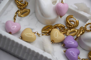 Ohrringe lovely Lips, 14K goldplated