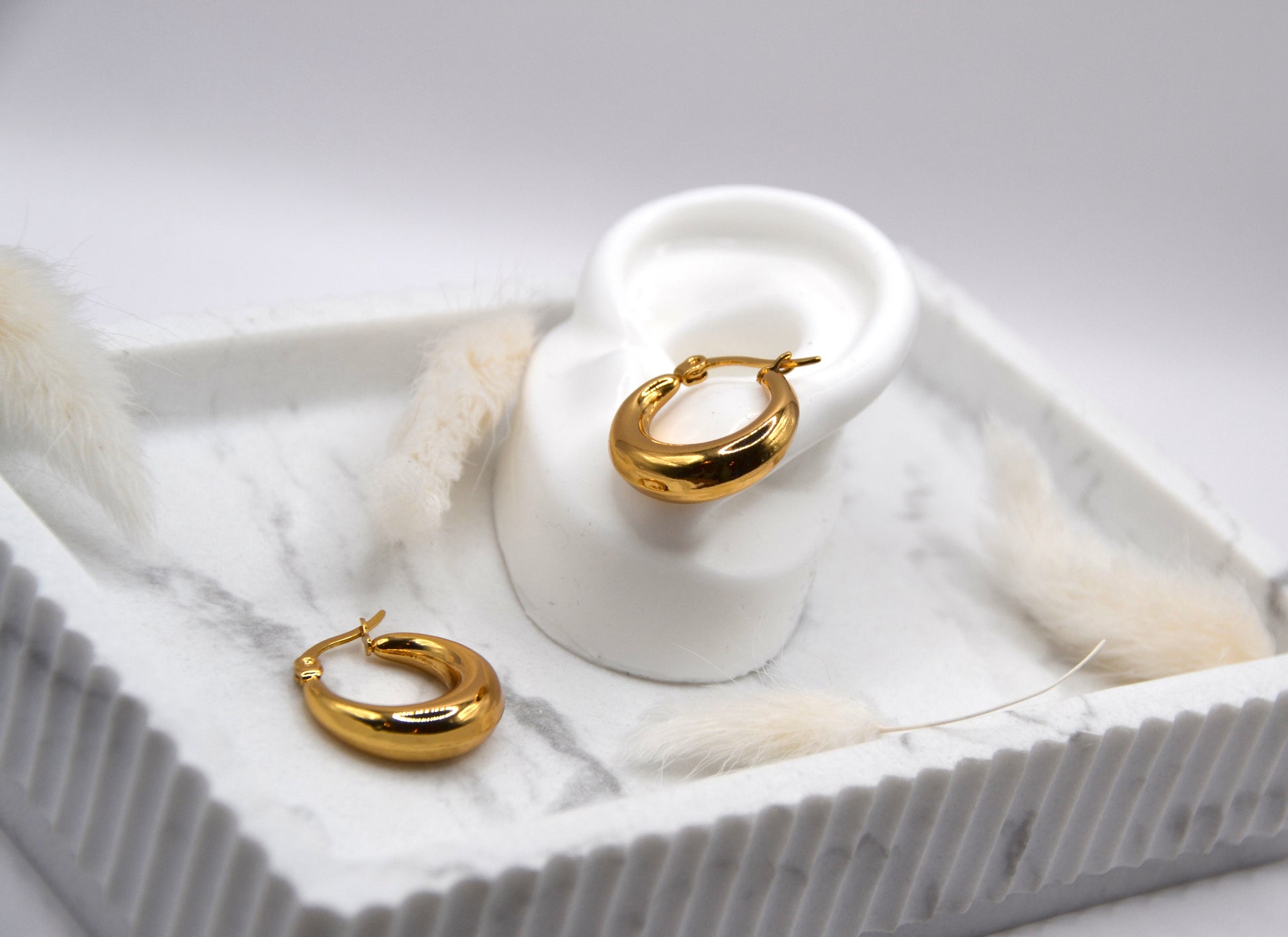 Creolen bauchig gold - useful Beauty 