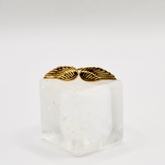 Edelstahl Ohrstecker Engelsflügel | gold/silber | useful Beauty - useful Beauty 