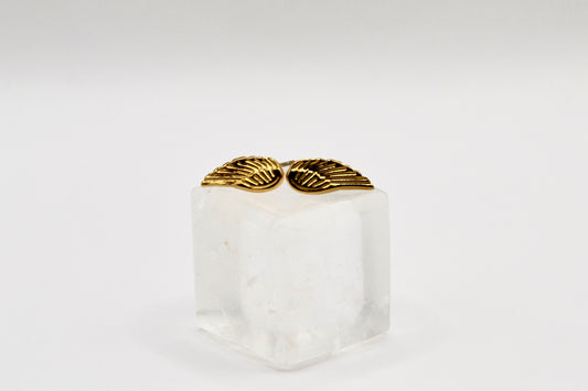 Edelstahl Ohrstecker Engelsflügel | gold/silber | useful Beauty - useful Beauty 