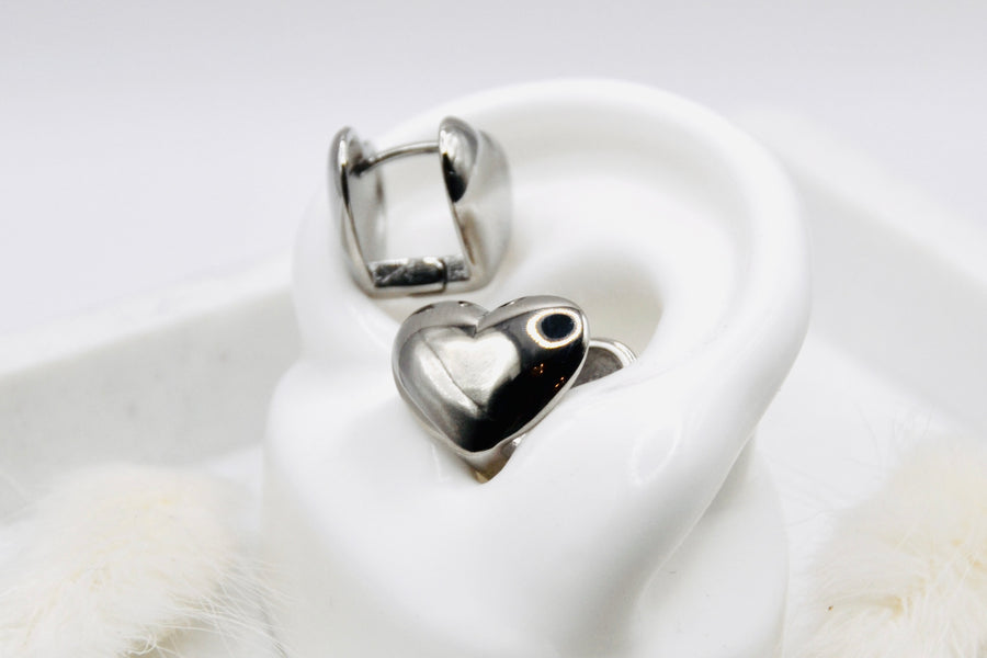 Ohrringe Double Layered Heart | 14K goldplated - useful Beauty 