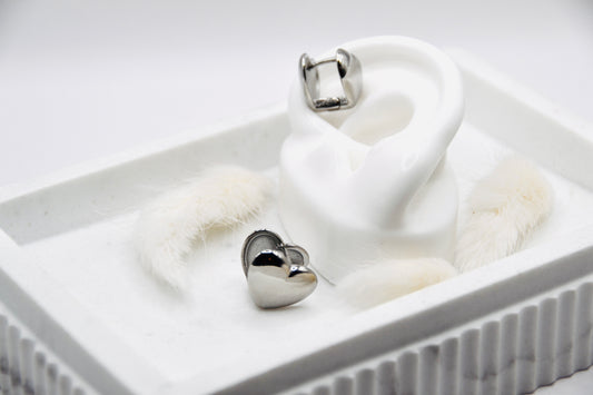 Ohrringe Double Layered Heart | 14K goldplated - useful Beauty 