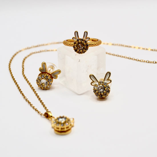 Schmuckset Kette Ohrringe Ring 925 S.Silber | useful Beauty - useful Beauty 