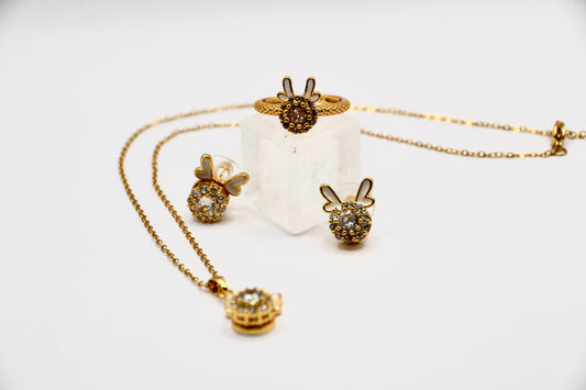 Schmuckset Kette Ohrringe Ring 925 S.Silber | useful Beauty - useful Beauty 