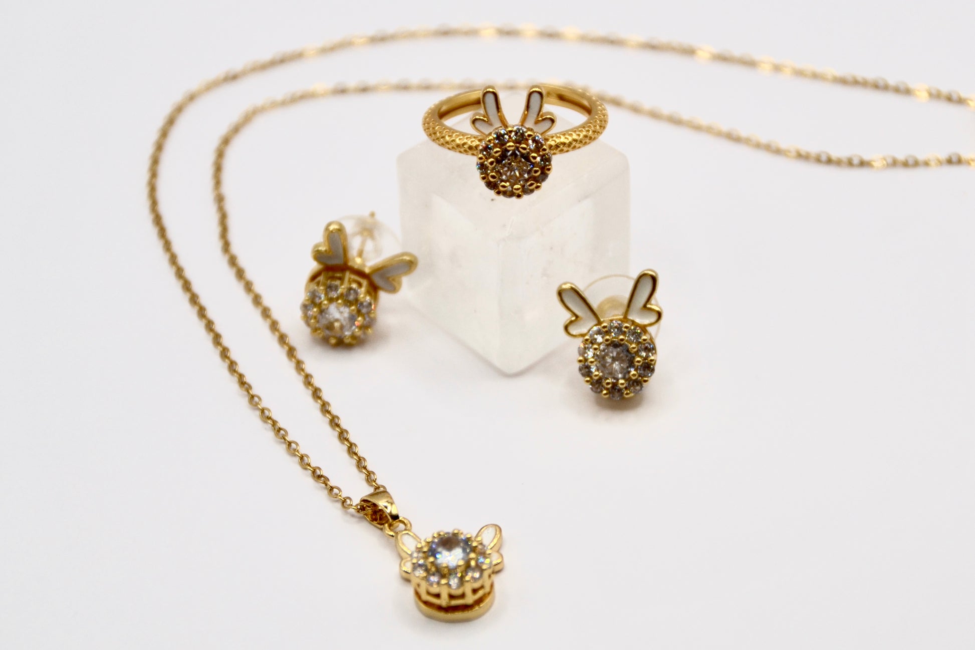 Schmuckset Kette Ohrringe Ring 925 S.Silber | useful Beauty - useful Beauty 