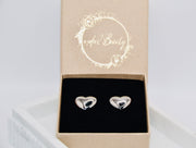 Ohrringe Double Layered Heart | 14K goldplated - useful Beauty 