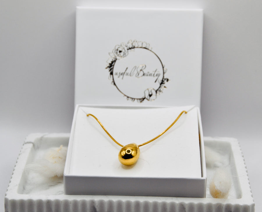 Halskette drop gold | 14K goldplated - useful Beauty 