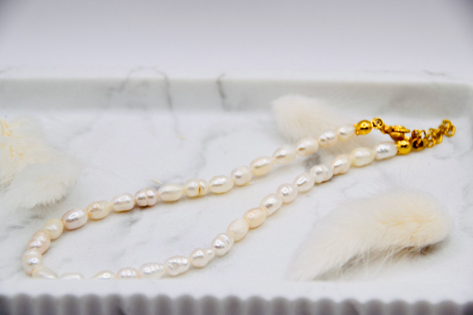 Fußkettchen Pearl | 14K goldplated - useful Beauty 