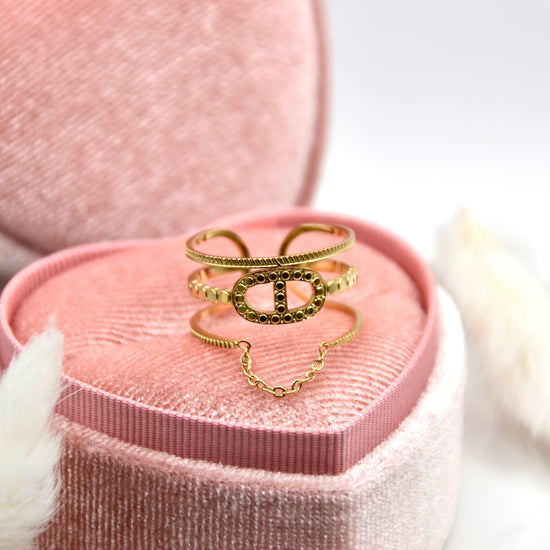 Ring CC Chain | 14K goldplated - useful Beauty 