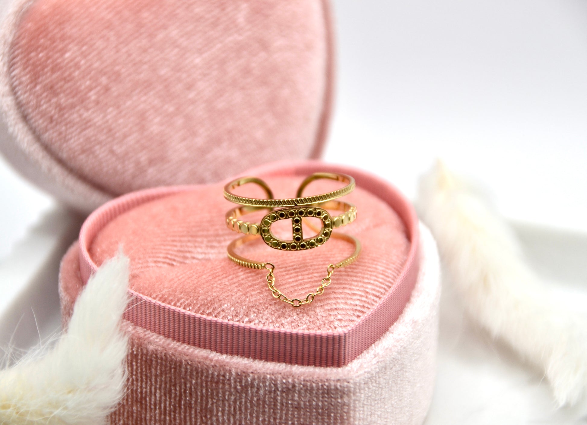 Ring CC Chain | 14K goldplated - useful Beauty 