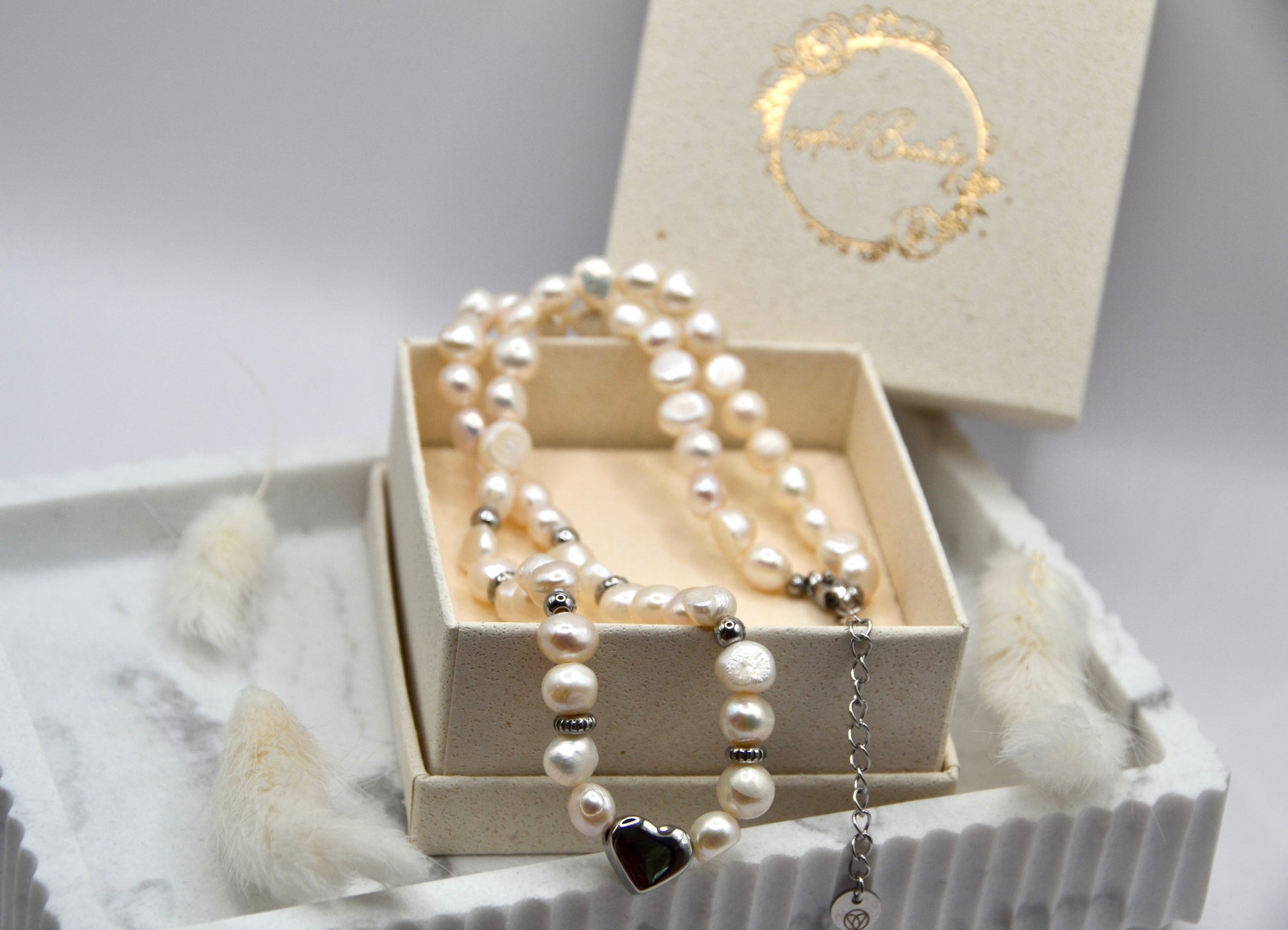 Halskette warmly Pearl silber | 14K goldplated - useful Beauty 