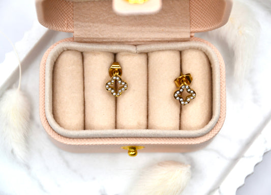 Ohrstecker Clover Pearl | 14K goldplated - useful Beauty 