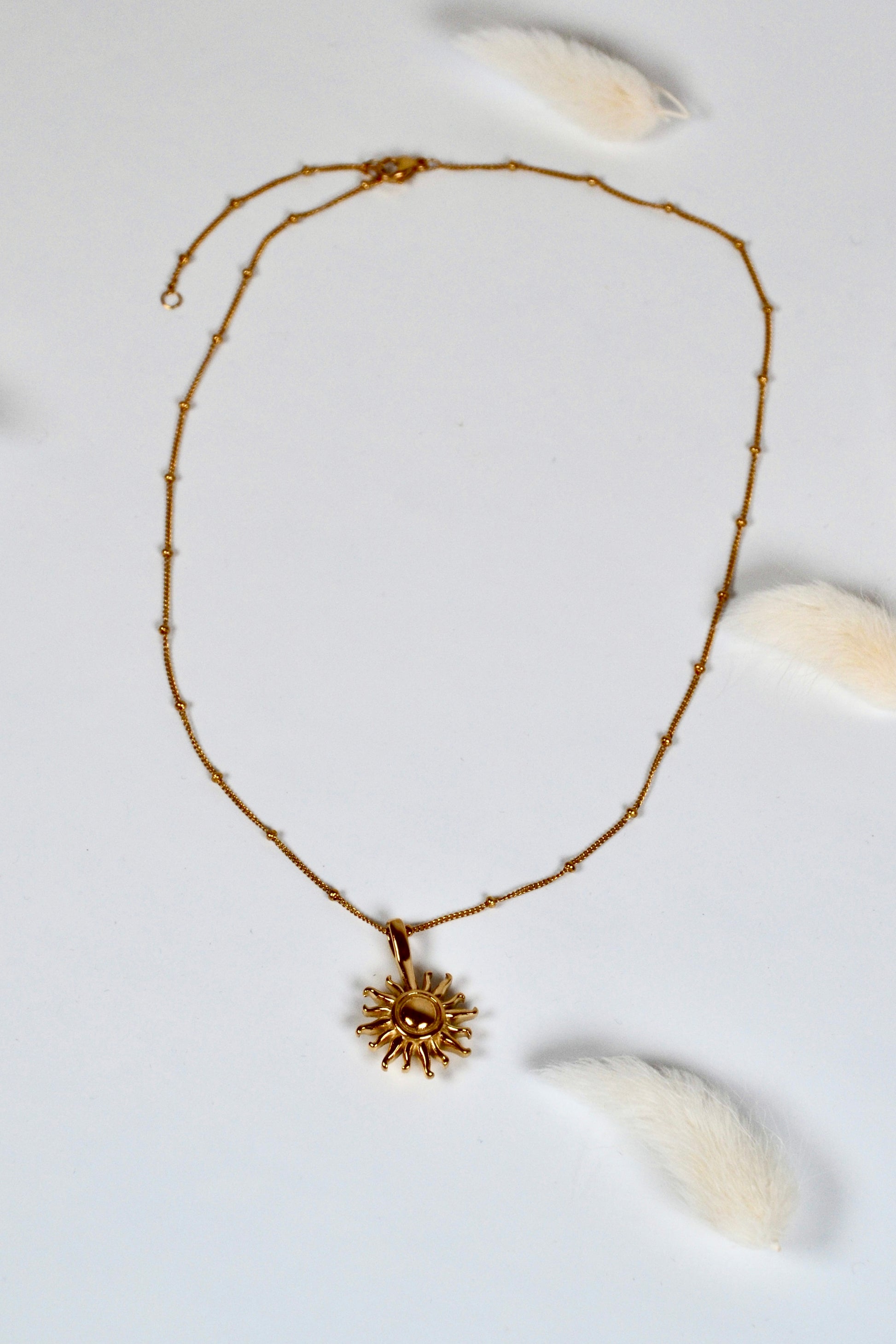 Edelstahl Halskette Sonne | 40cm/50cm | useful Beauty - useful Beauty 