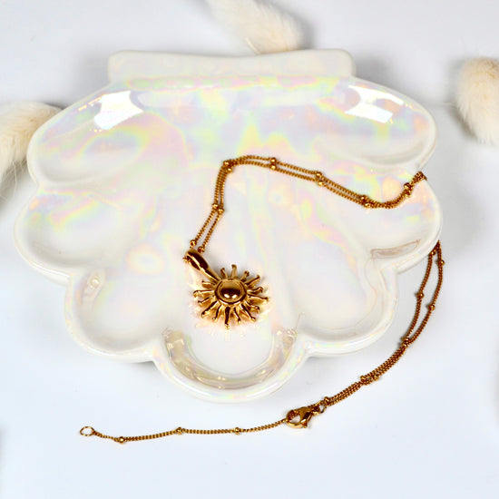 Edelstahl Halskette Sonne | 40cm/50cm | useful Beauty - useful Beauty 