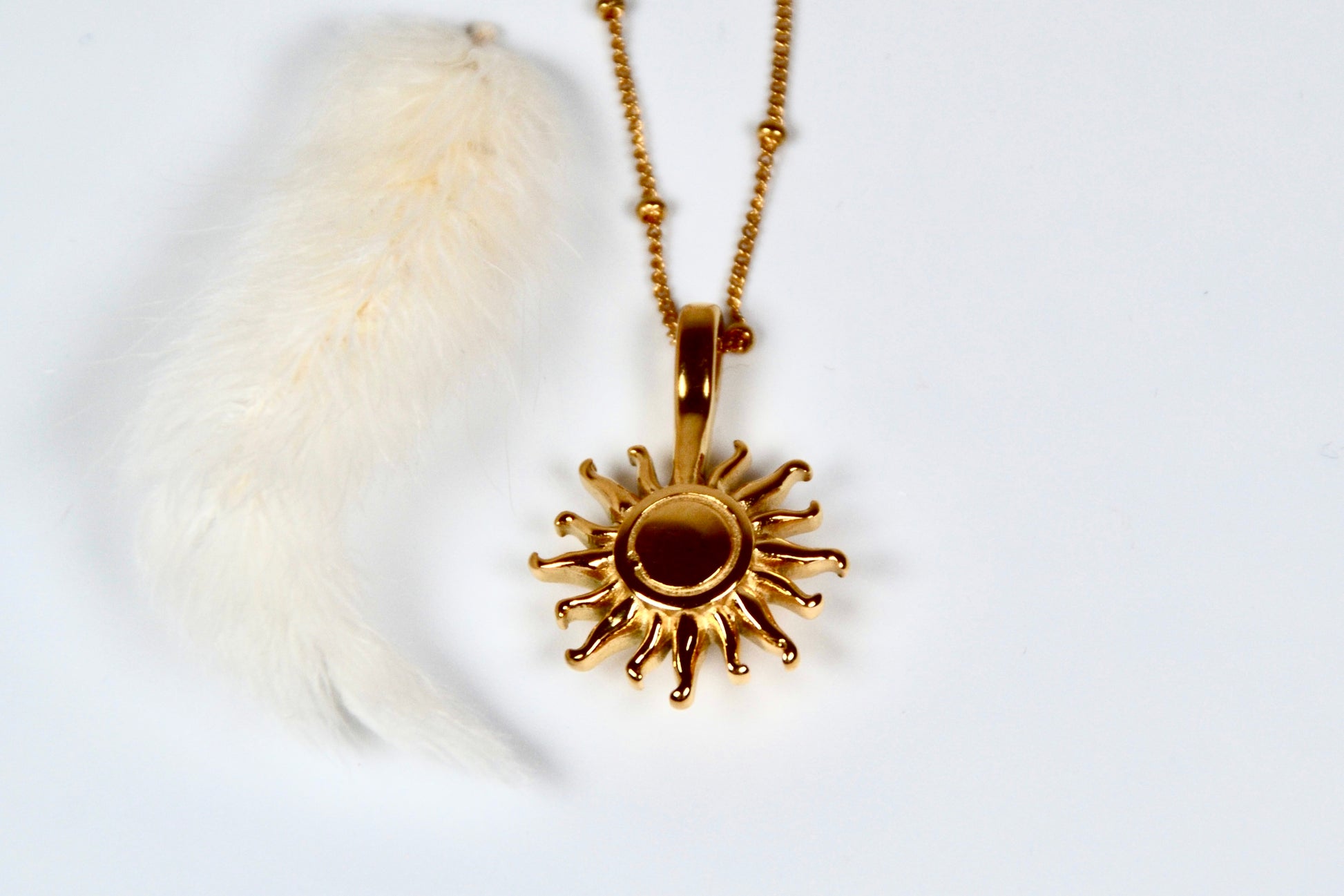 Edelstahl Halskette Sonne | 40cm/50cm | useful Beauty - useful Beauty 