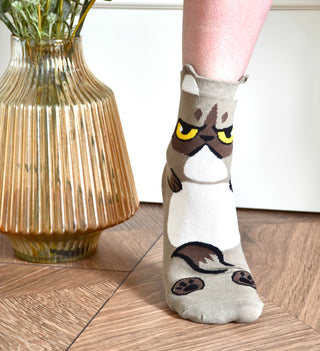 Socken furious cat