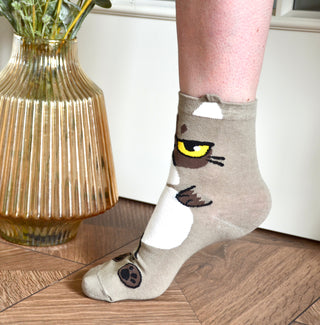 Socken furious cat