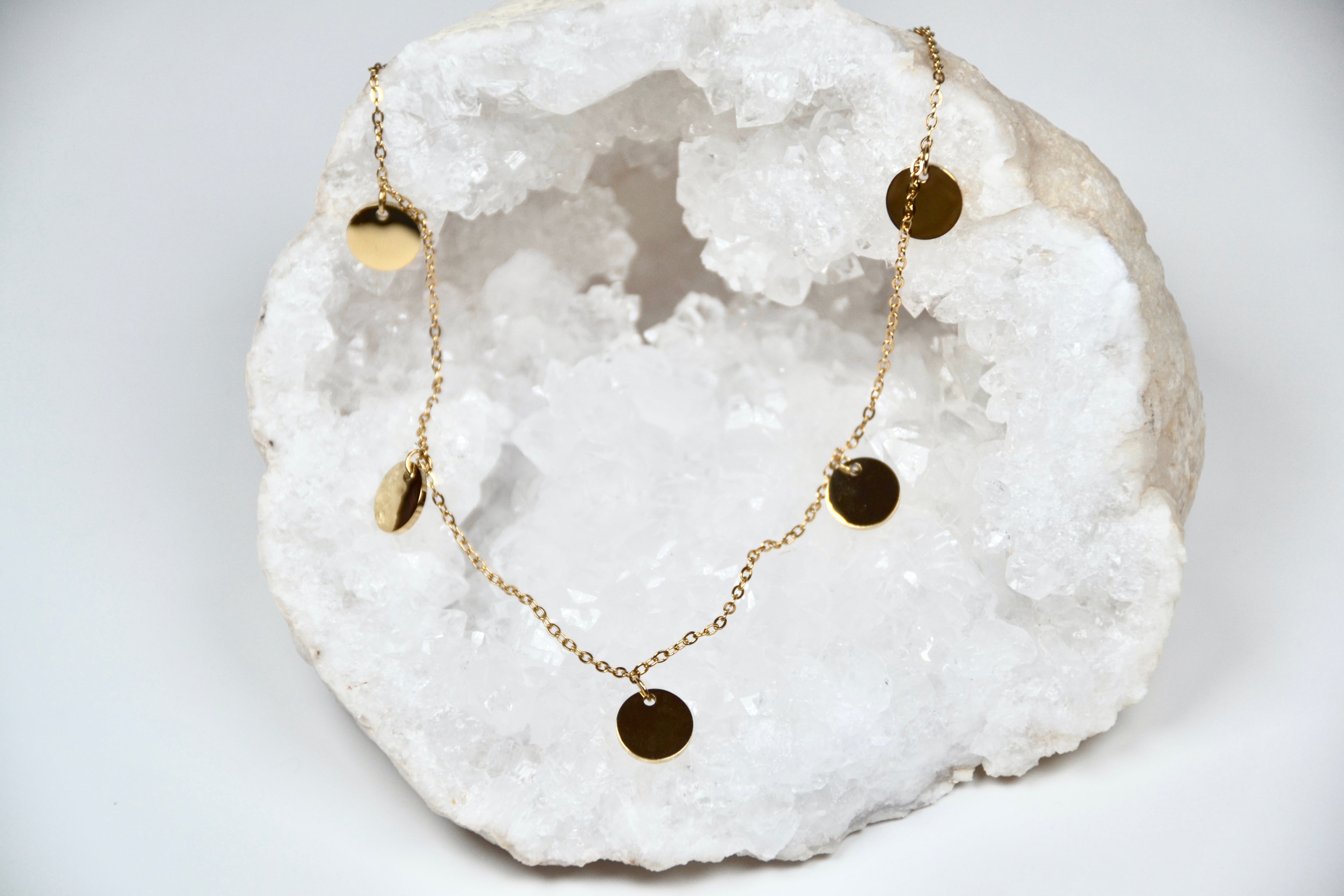 Edelstahl Halskette Plättchen | gold/rosegold/silber | useful Beauty - useful Beauty 