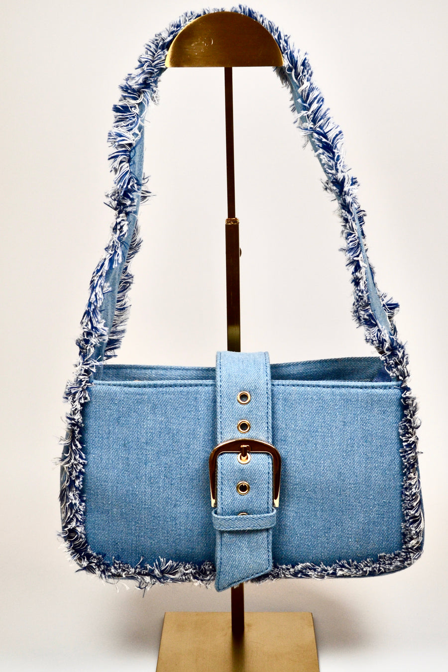 Handtasche Schultertasche Jeans Franzen | useful Beauty
