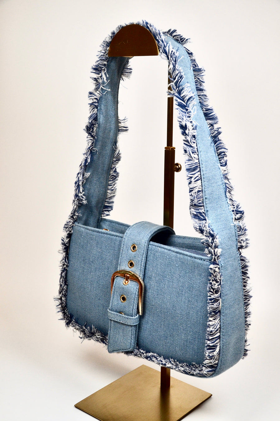 Handtasche Schultertasche Jeans Franzen | useful Beauty