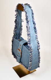 Handtasche Schultertasche Jeans Franzen | useful Beauty