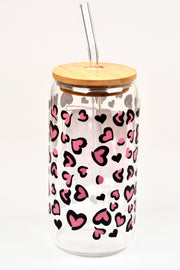 Glasbecher MAMA Bambusdeckel Glasstrohhalm 500ml | useful Beauty - useful Beauty 