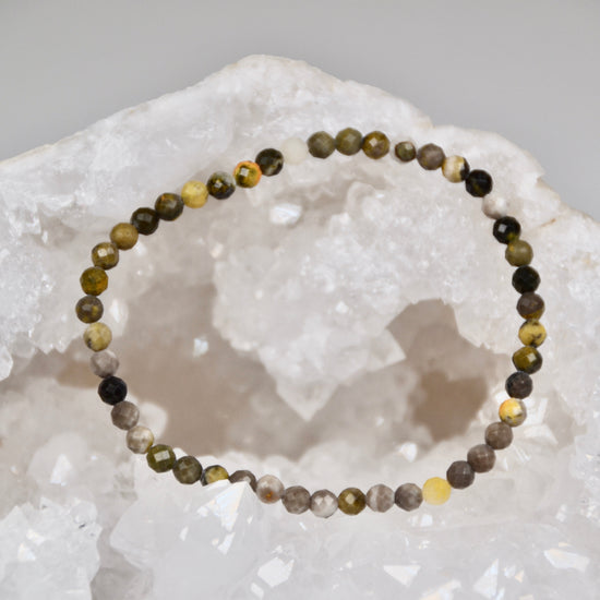 facettiertes Armband Bumblebee Jaspis 4mm A+ | useful Beauty - useful Beauty 