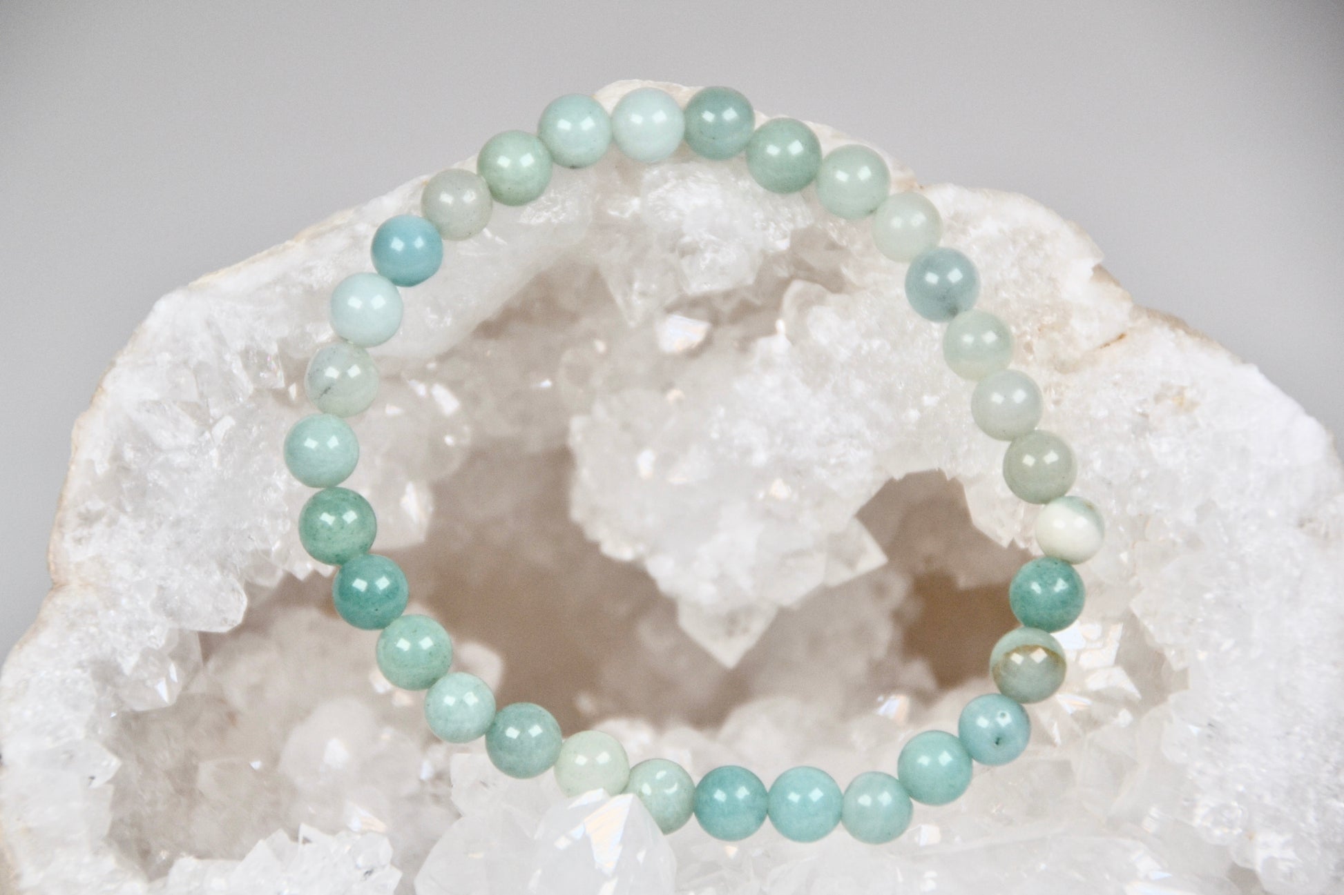 Kugelarmband Amazonit Brasilien 6mm B | useful Beauty - useful Beauty 
