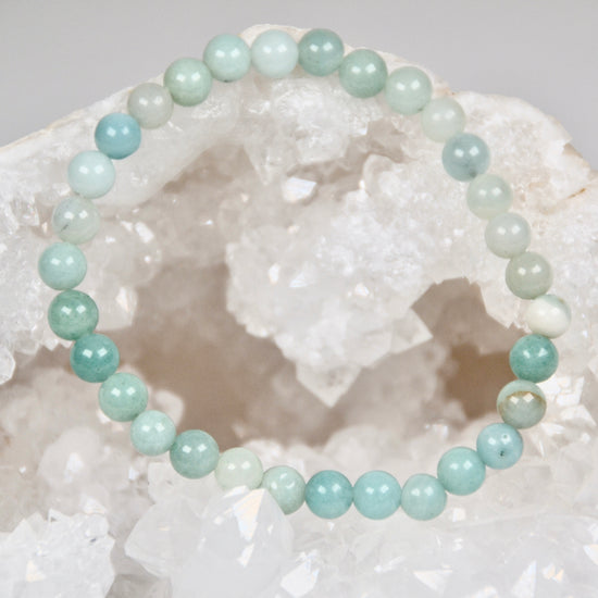 Kugelarmband Amazonit Brasilien 6mm B | useful Beauty - useful Beauty 