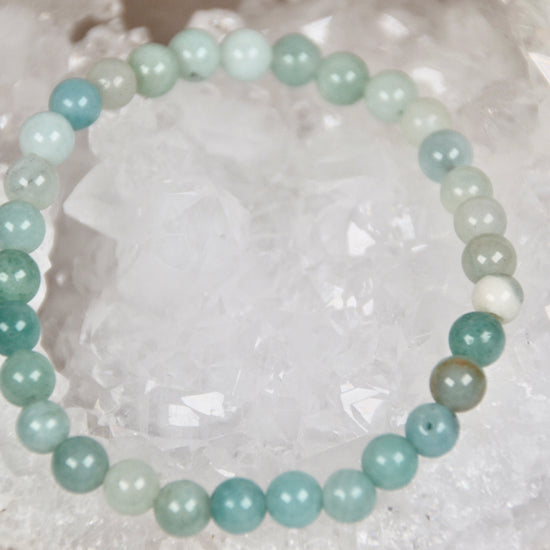 Kugelarmband Amazonit Brasilien 6mm B | useful Beauty - useful Beauty 