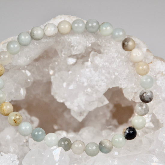 Kugelarmband Amazonit Brasilien multicolour 6mm B | useful Beauty - useful Beauty 