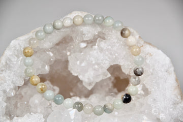 Kugelarmband Amazonit Brasilien multicolour 6mm B | useful Beauty - useful Beauty 