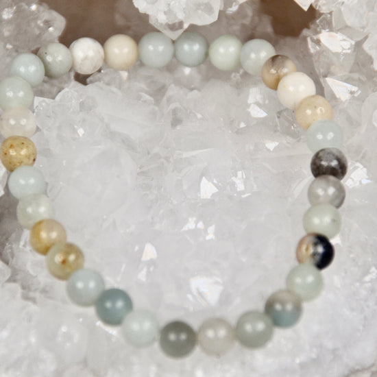 Kugelarmband Amazonit Brasilien multicolour 6mm B | useful Beauty - useful Beauty 