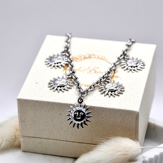 Halskette Sun Face | 14K goldplated - useful Beauty 