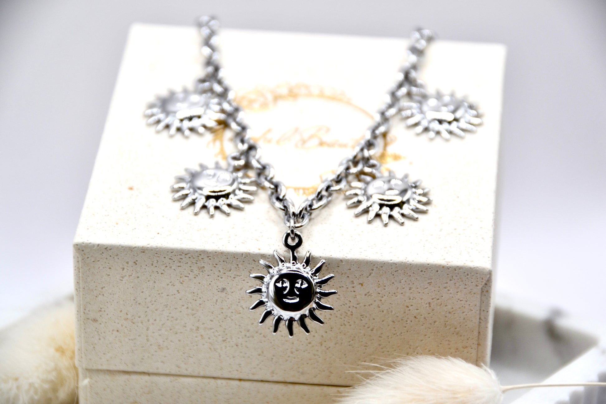 Halskette Sun Face | 14K goldplated - useful Beauty 