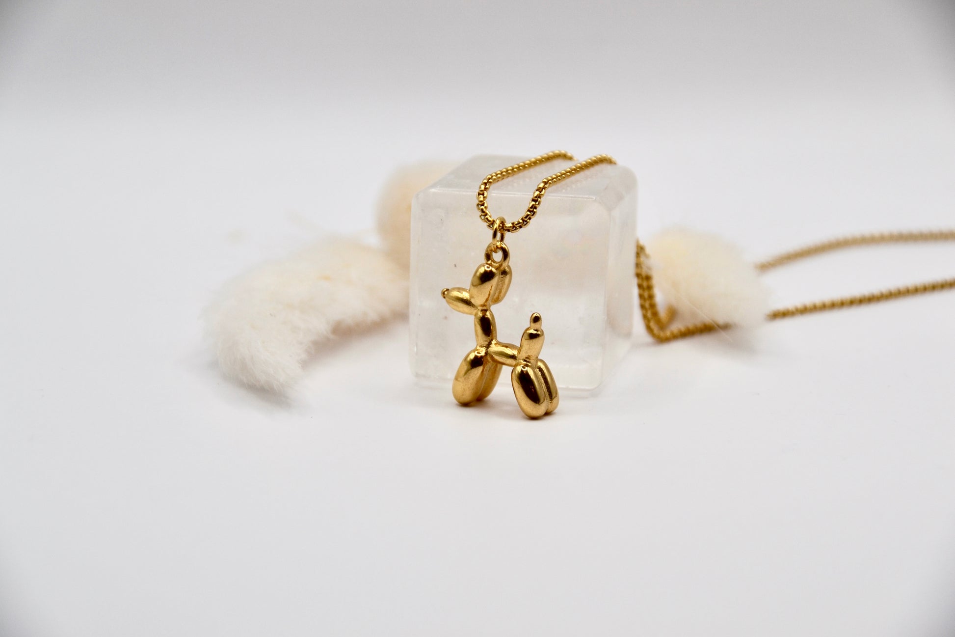 Halskette Ballon Hund | 14K goldplated - useful Beauty 