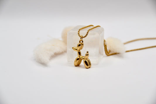 Halskette Ballon Hund | 14K goldplated - useful Beauty 