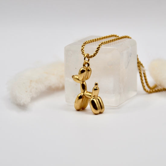Halskette Ballon Hund | 14K goldplated - useful Beauty 