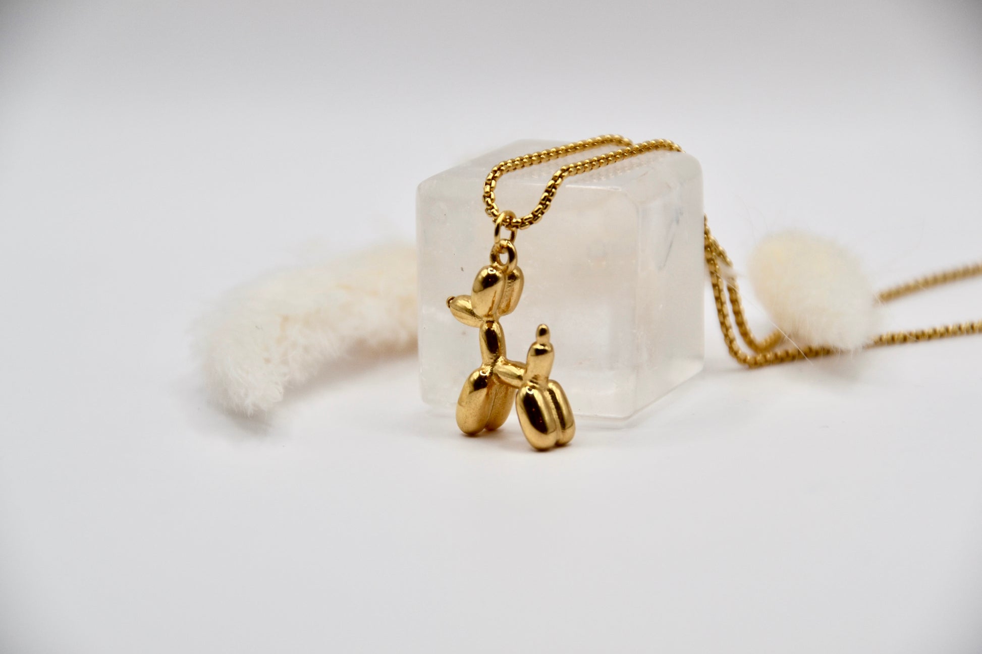 Halskette Ballon Hund | 14K goldplated - useful Beauty 