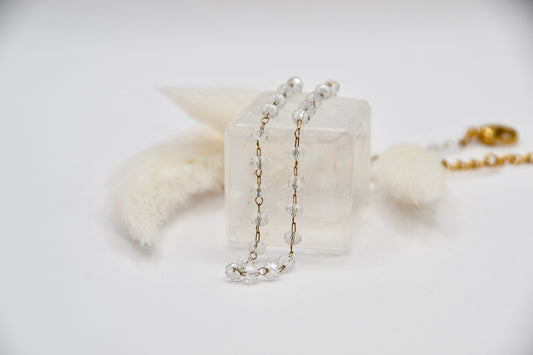 Fußkettchen Crystal clear | 14K goldplated - useful Beauty 