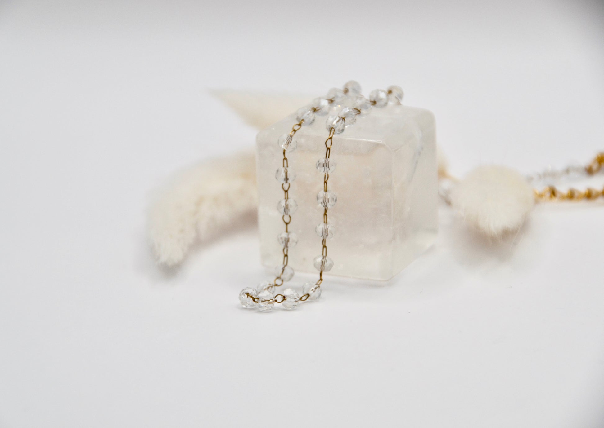 Fußkettchen Crystal clear | 14K goldplated - useful Beauty 