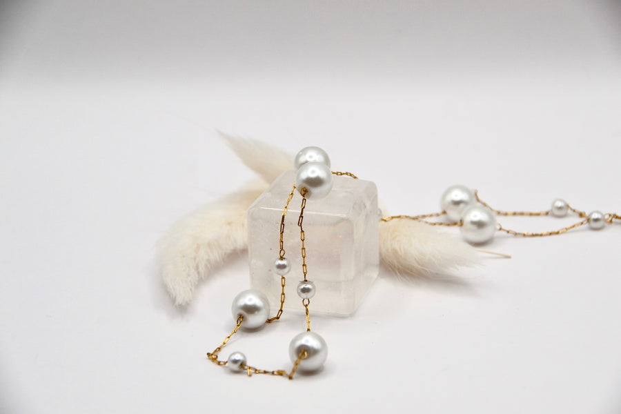 Halskette bubbly Pearls | 14K goldplated - useful Beauty 