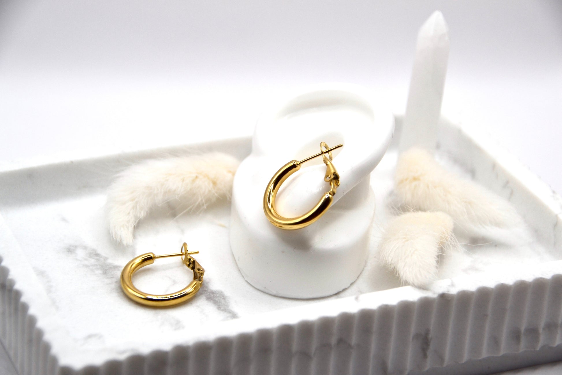 Creolen simply gold | 14K goldplated - useful Beauty 